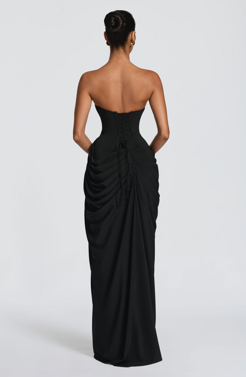 Cyra Maxi Dress - Black Dress Babyboo Fashion Premium Exclusive Design
