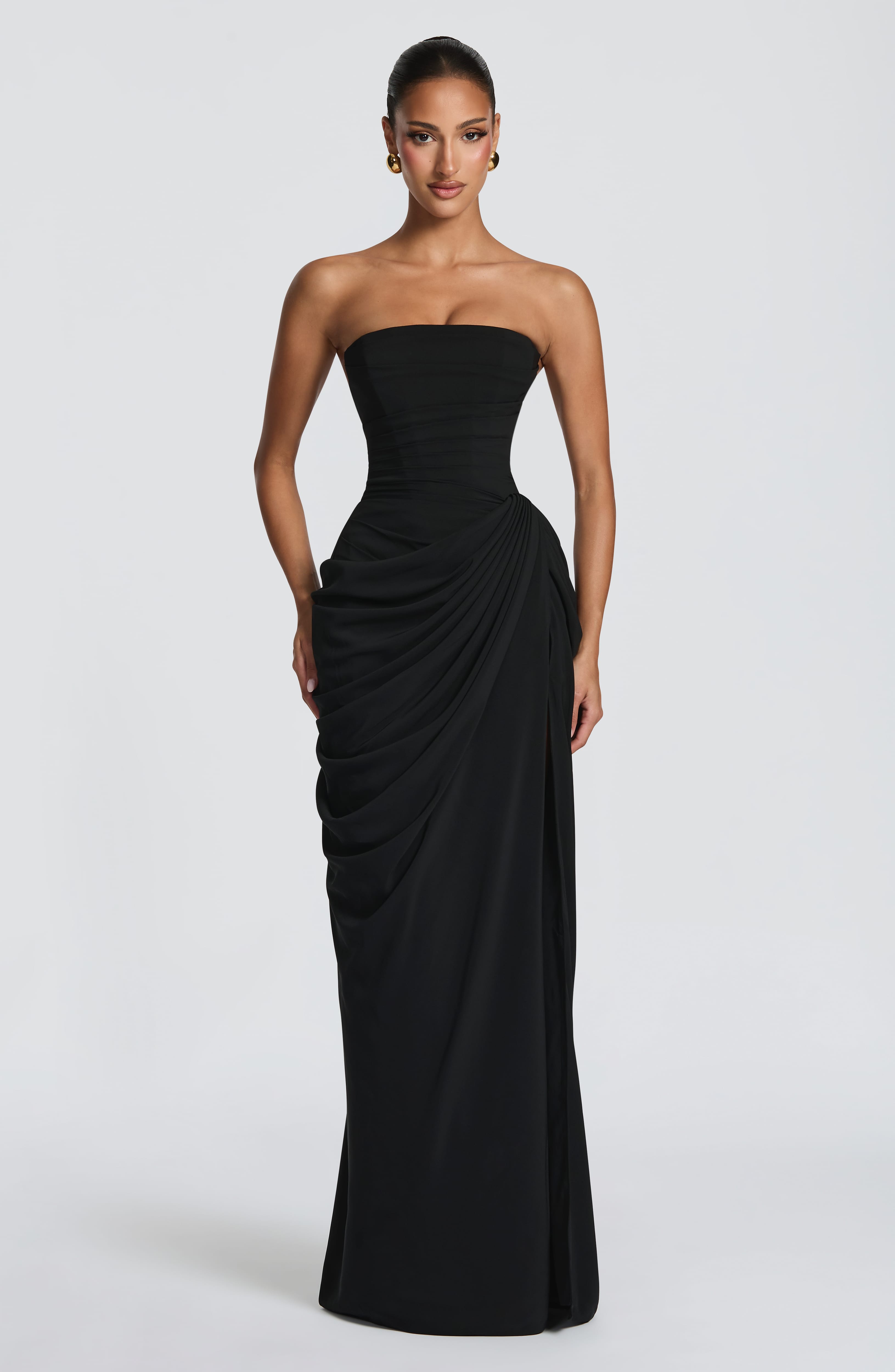 Cyra Maxi Dress - Black Dress Babyboo Fashion Premium Exclusive Design