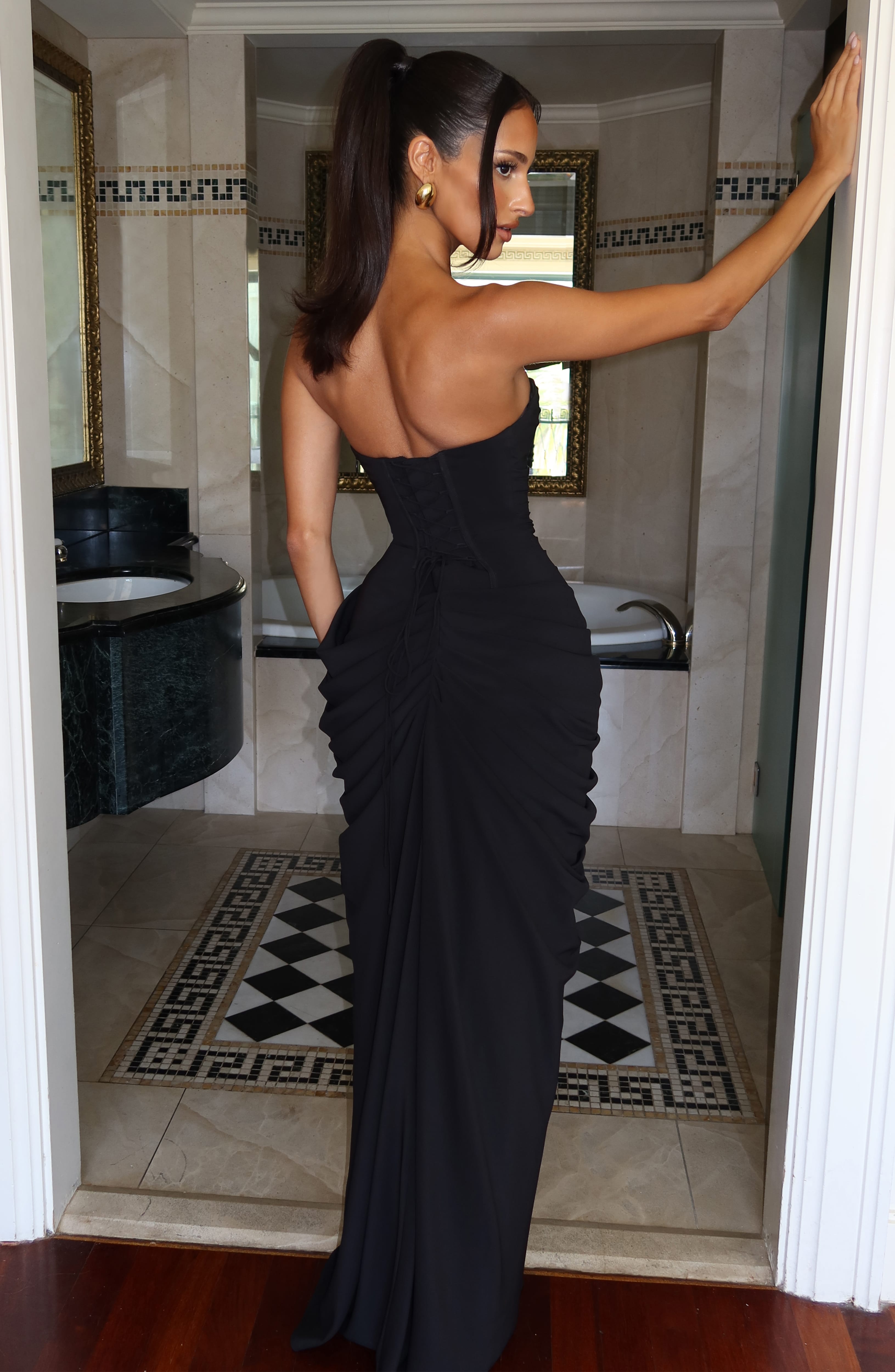 Cyra Maxi Dress - Black Dress Babyboo Fashion Premium Exclusive Design